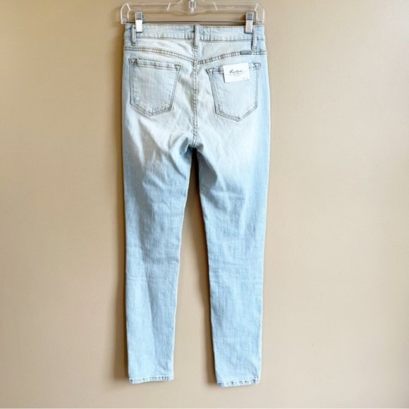 NWT KANCAN high rise distressed jeans light wash size 27 style KC8309L - Picture 4 of 7
